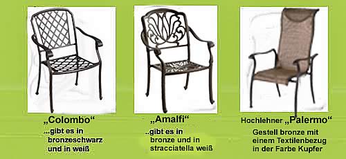 Aluguss-Gartenmöbel / Angebote / Fachgeschäft Großmann / Strandkörbe