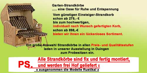 Angebote / Gartenmoebel / Fachgeschäft Großmann / Duingen: Ihr